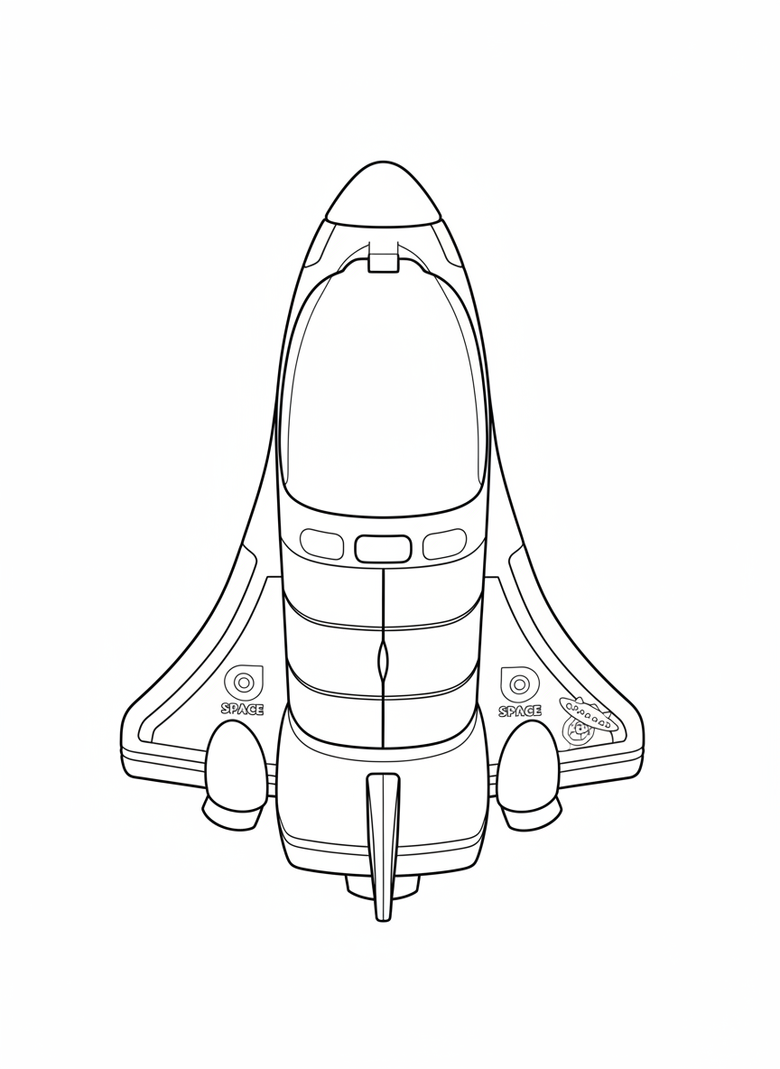 After: Toy space shuttle
